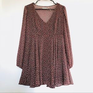 kimchi blue mini floral trapeze dress